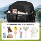 Double Stroller Organizer for Bob Duallie and Baby Jogger City Mini GT2 - Image 7