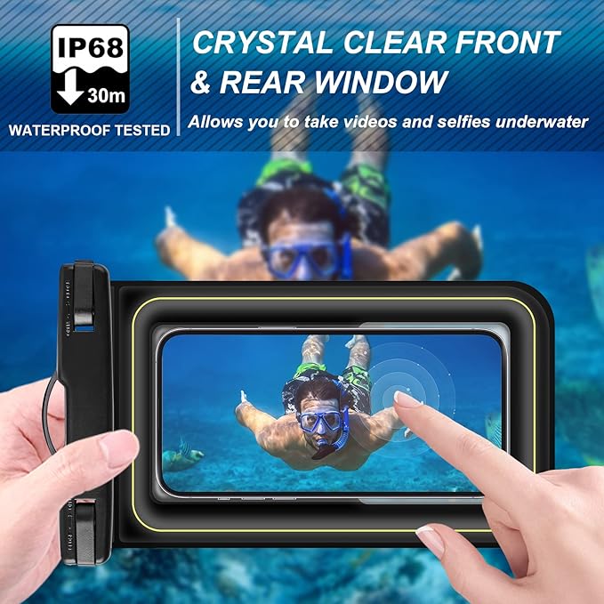 Large Waterproof Phone Pouch Floating, Phone Case Friendly, IP68 Waterproof - Image 3