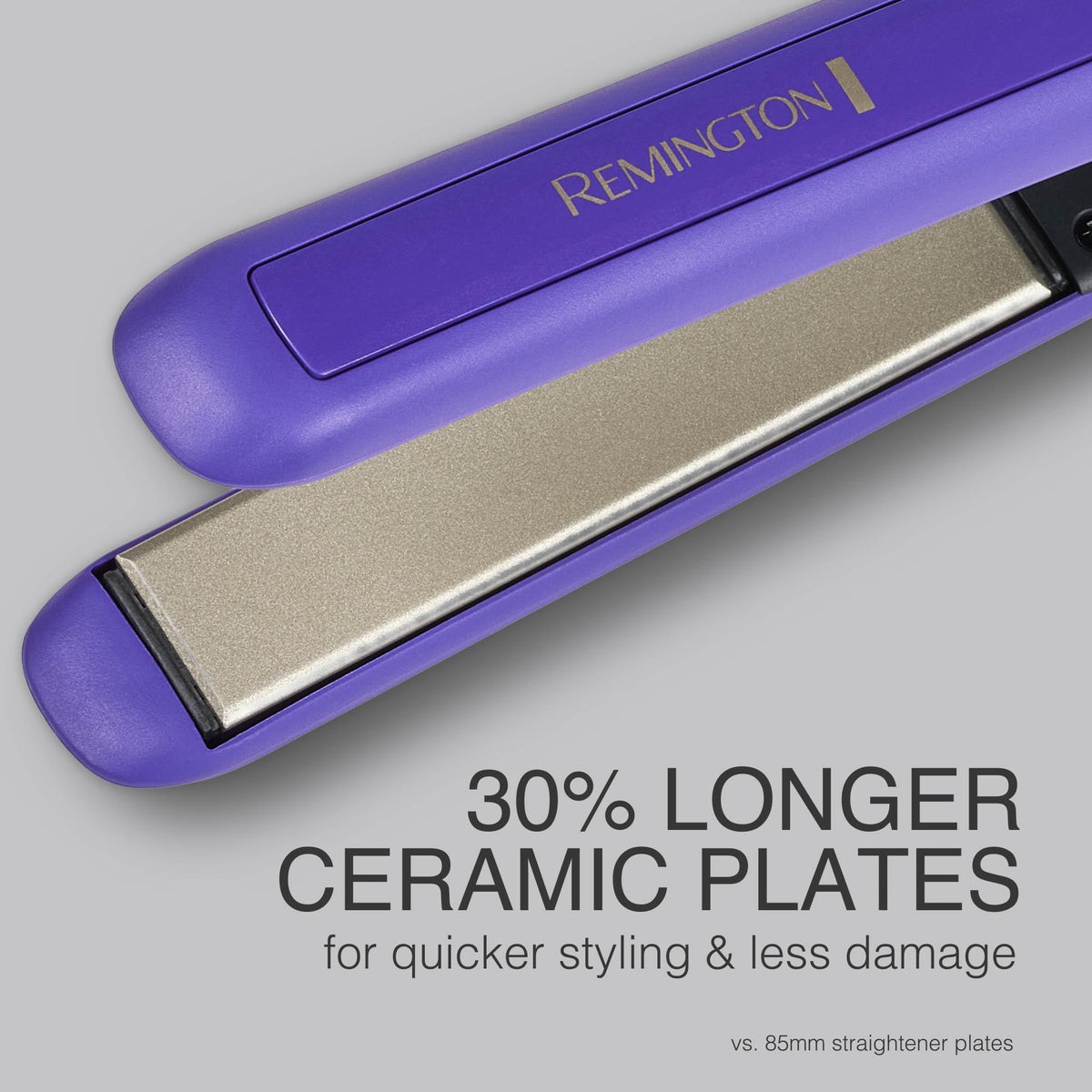 1" Flat Iron Hair Straightener with Anti (Purple / 1 inch)