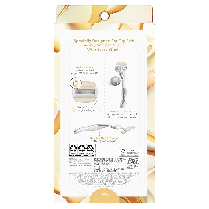 Venus Moistureglide Women's Razor, Reusable Handle, 2 Razor Blade Refills and - Image 9