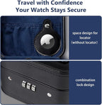 KAMIER Watch Travel Case with Combination Lock - Image 2