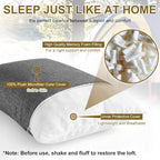 Ivellow Memory Foam Travel Pillow Compressible Camping Pillow - Image 3