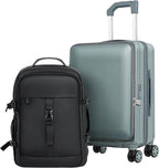 buy 0ne get 0ne free! Carry On Luggage Front Opening 20in Suitcase by Sinouso