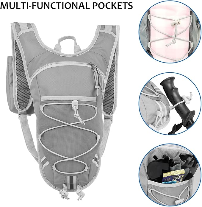 Lightweight Hydration Backpack 2L Water Bladder Pack - Image 4