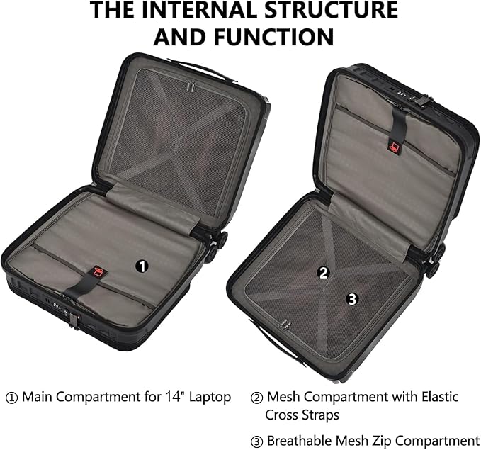 TydeCkare 16" Carry on Luggage - Image 5