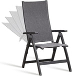 Folding Chair, Indoor & Outdoor Balcony, Patio Porch, Garden Lawn, by SunairUpscaleFurniture
