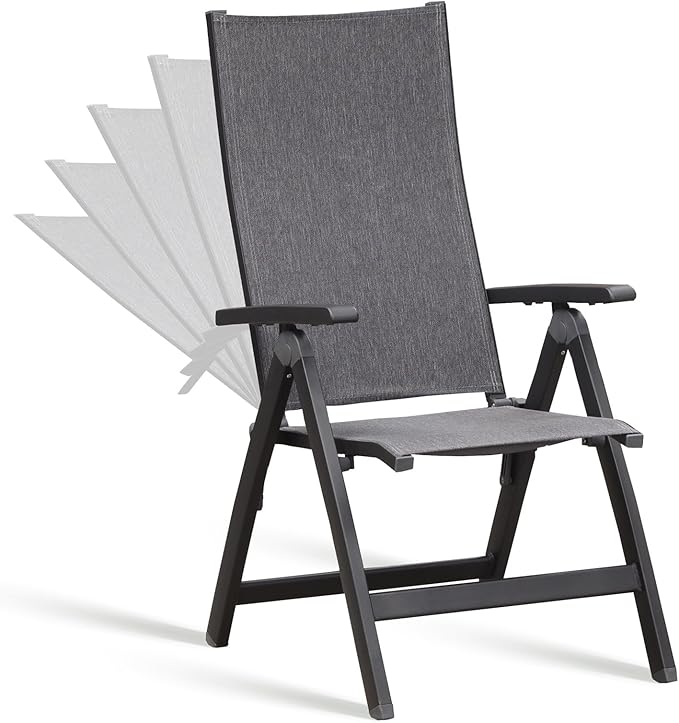 Folding Chair, Indoor & Outdoor Balcony, Patio Porch, Garden Lawn, by SunairUpscaleFurniture
