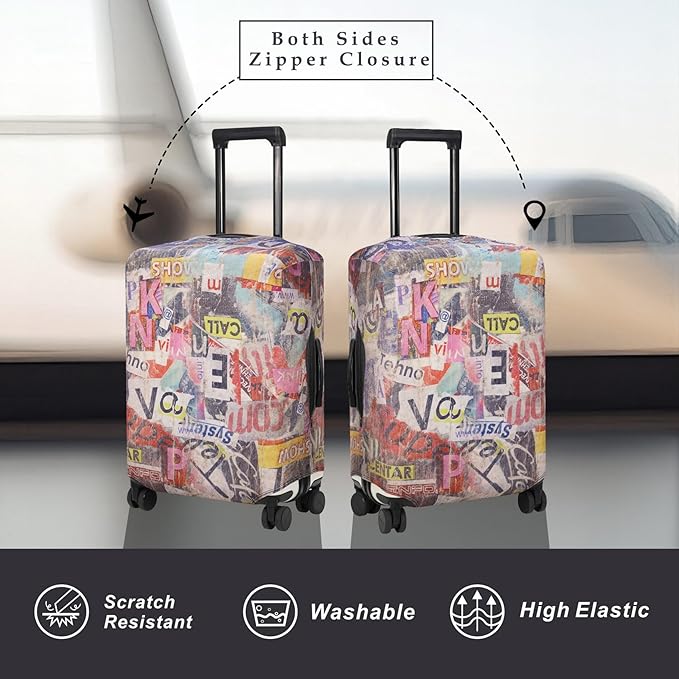 Explore Land Travel Luggage Cover Suitcase Protector Fits 18-22 Inch Case - Image 2