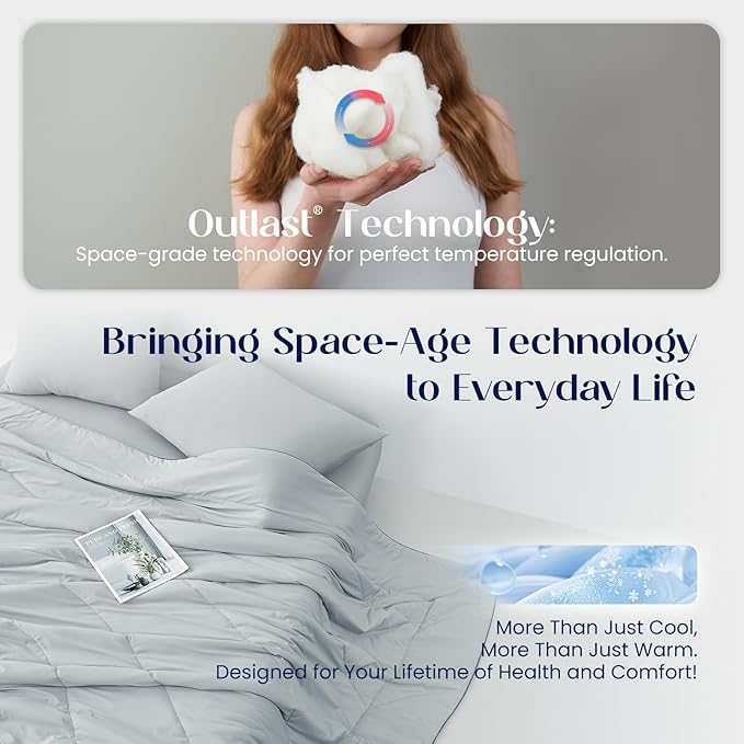 Dream Valley® Outlast® Deepsleep Cooling Comforter, King Size, NASA-Grade Space - Image 3