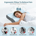 Cervical Neck Pillow, Contour Memory Foam Pillows - Image 3