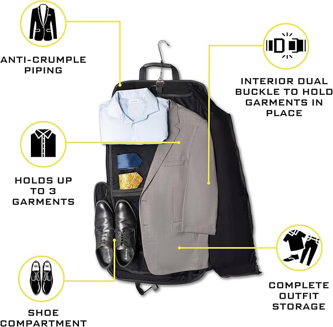 Premium Suit Garment Bag Carry On - Image 4