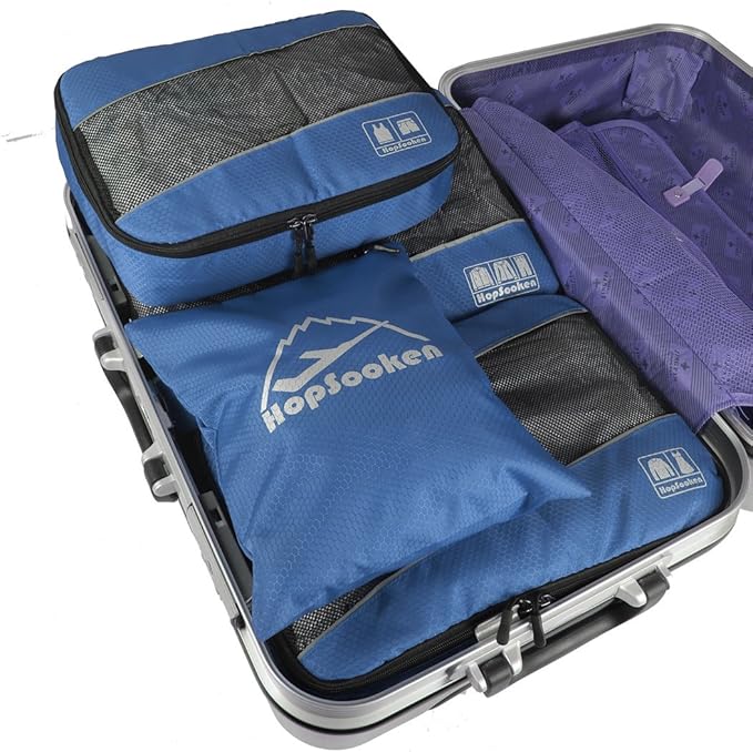 5 Set Packing Cubes for Travel Large Suitcase Luggage Organizer Bags Travel - Image 4