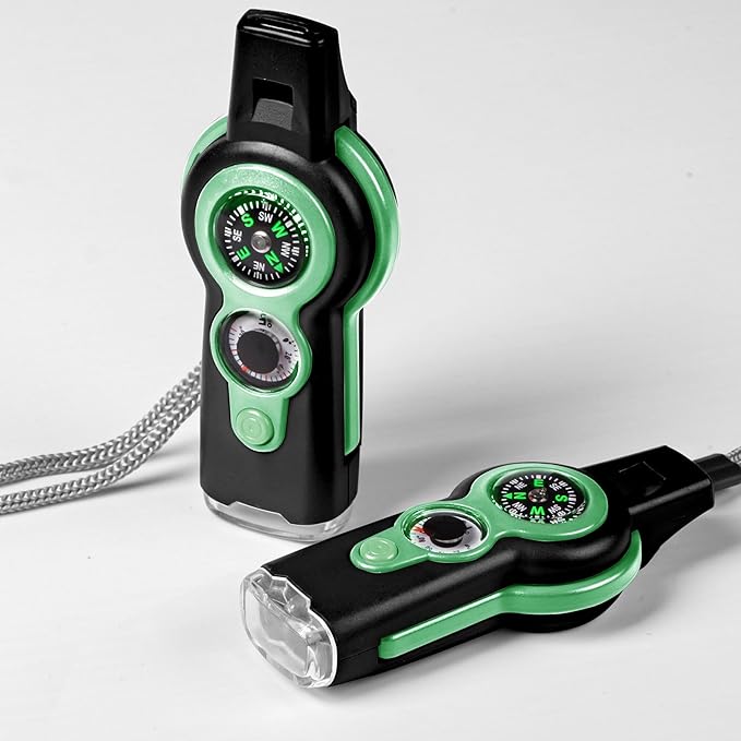Emergency Survival Function Whistle, Outdoor Multifunctional Tool Safety Whistle by binboll