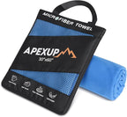 APEXUP Microfiber Travel Towel, Ultra Absorbent Quick Dry Towels, Lightweight by APEXUP
