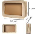 Clear Makeup Bag Small, TSA Approved Portable Toiletry Bag - Image 5