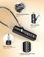 4-Digit Combination Cable Luggage Lock - Image 4