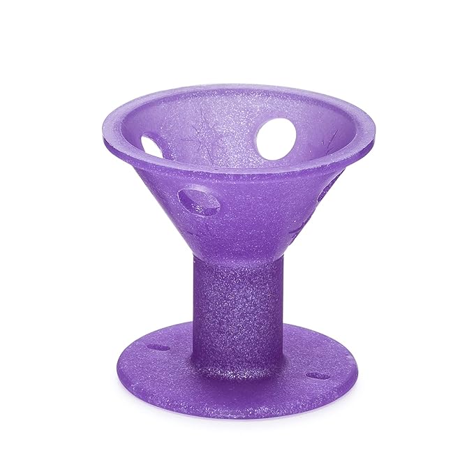 Spoolies Original Hair Curlers, Heatless Silicone Rollers with Mesh Bag Gift for Natural Hair, Hair Extension plus Wigs, Made in USA, 15 Jumbo Size (Purple Galaxy)
