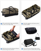 CONTAIL 32”110L Expandable 140L Rolling Duffle Bag - Image 7