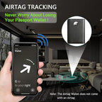 Airtag Passport Holder Cover Wallet Travel Essentials RFID Blocking Leather - Image 6