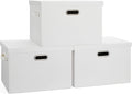 Large 17" 36 Quart Collapsible Stackable Storage Bins by GraciadecoStorage