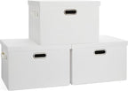 Large 17" 36 Quart Collapsible Stackable Storage Bins by GraciadecoStorage