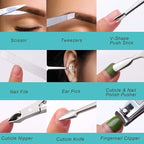 FAMILIFE Nail Kit, Professional Manicure Set Manicure Kit, 11 in 1 Stainless - Image 7
