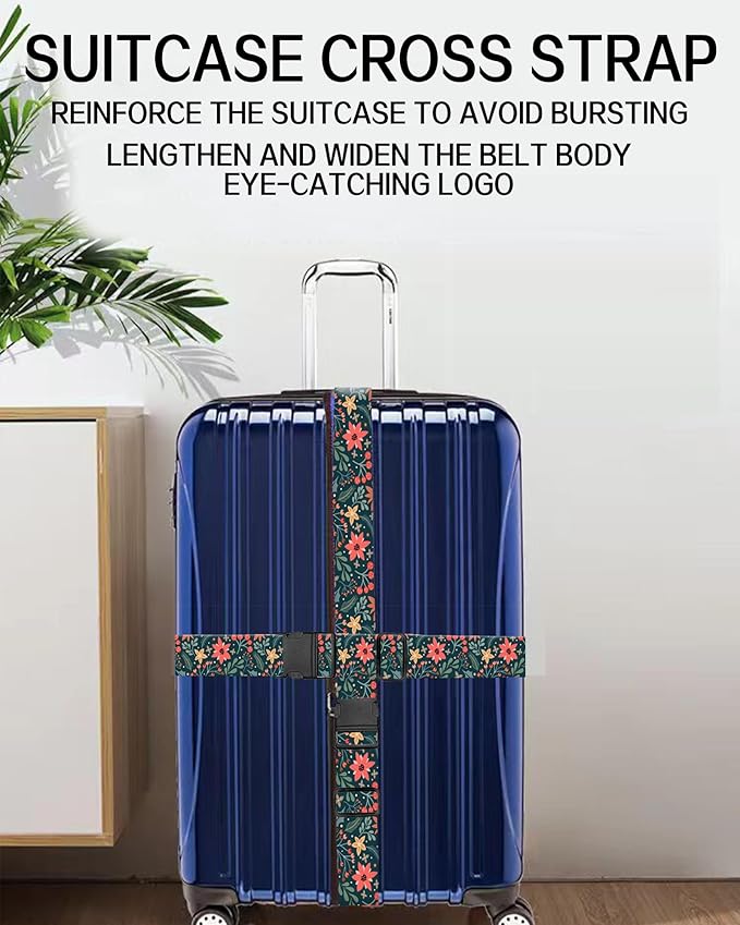 Luggage Straps for Suitcases, Adjustable Travel Belt, Durable Wide Luggage Strap - Image 5