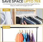 Premium Velvet Hangers 50 Pack Ultra Thin Non Slip Adult Felt Space Saving Slim - Image 6