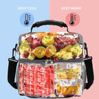 FlowFly Double Layer Cooler Insulated Lunch Bag Adult Lunch Box Large Tote Bag - Image 2