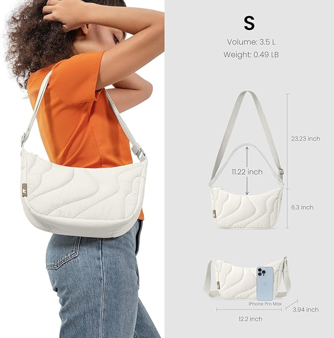 tomtoc 3.5L Puffer Sling Crossbody Bag - Image 3