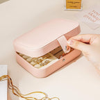 Travel Jewelry Box, Jewelry Travel Case, Small Jewelry Box, 2 Layer Travel - Image 5