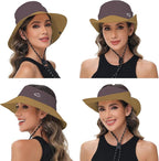 Sun Hats for Women Bucket Hat UV Protection Fishing Hat Wide Brim Safari Hats 2 - Image 2