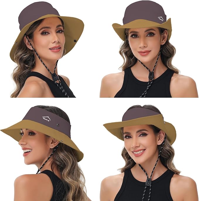 Sun Hats for Women Bucket Hat UV Protection Fishing Hat Wide Brim Safari Hats 2 - Image 2