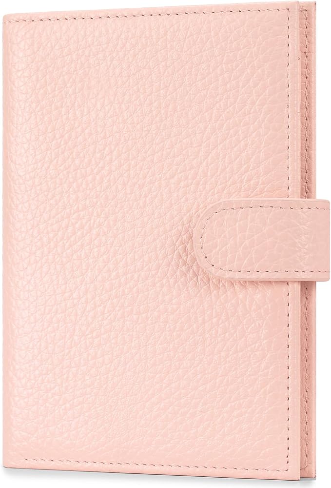 Passport Holder for Travel Women RFID Blocking Genuine Leather Passport Wallet by FREYAMIRA