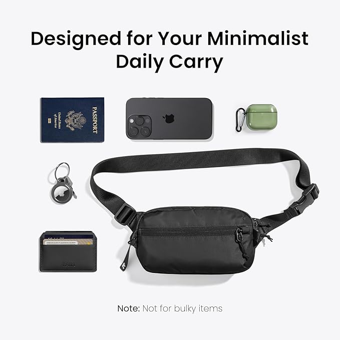 tomtoc 1.5L Sling Bag with RFID Blocking, Crossbody Bag Minimalist Chest - Image 9