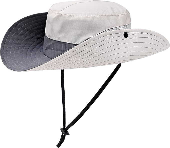 Womens Summer Sun Hat Beach Hat Wide Brim Outdoor UV Protection Hat Foldable - Image 5