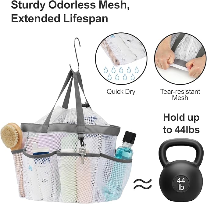 F-color Mesh Shower Caddy Portable - Image 4