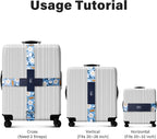 Luggage Straps for Suitcases, Adjustable Luggage Elastic Belt, Travel - Image 3