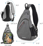 mixi Sling Bag Men Backpack Unisex One Shoulder Bag Hiking Travel Backpack - Image 2