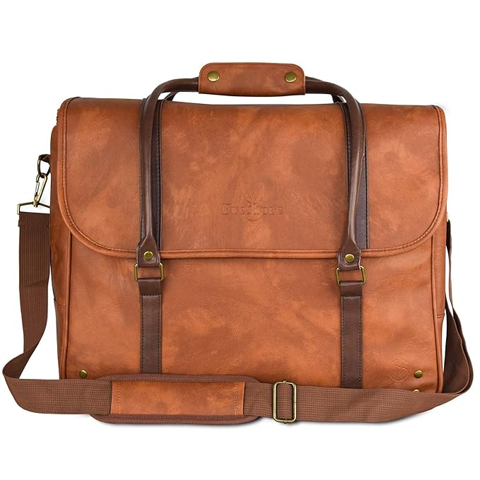 Freshore® 6 Wine Bottles Carrier Leather Bag by Freshore