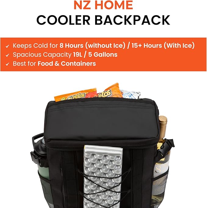 Insulated Cooler Backpack Portable Lightweight Leak Proof Waterproof Multiple - Image 6