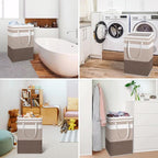 HomeHacks 2-Pack Large Laundry Basket, Waterproof, Freestanding Laundry Hamper - Image 6
