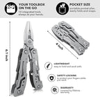 14-In-1 Multitool Pliers，Premium Portable Multi Tool ，with Safety Locking - Image 2