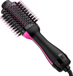 Hair Dryer Brush Blow Dryer Brush in One, Upgraded 4 in 1 Hair Dryer and Styler Volumizer with Negative Ion Anti-frizz Ceramic Titanium Barrel Hot Air Hair Straightener Brush