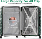 BEOW Luggage Sets 3 Piece For Men Women Expandable Hard Sided Suitcase Sets 3 - Image 2