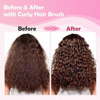 Curl Defining Brush, Curly Hair Brush Defining with Side Gear for Combing, Shaping, and Styling Curly Hair, Lightweight Candy Brush Suitable for All Wet or Dry Hair Types for Women and Men (Pink)