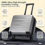 16 Inch Carry On Luggage Airline Approved, Expandable Lightweight ABS+PC Hard - Image 6