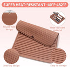 Quccefods Heat Resistant Mat Large Silicone Hot Hair Tools Mat for Curling Irons Flat Iron Hair Straightener Vanity Mat Portable Hair Styling Tools Hot Pad Vanity Organizers