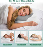DONAMA Cervical Pillow for Sleeping, Contour Memory Foam Pillow for Neck and - Image 3