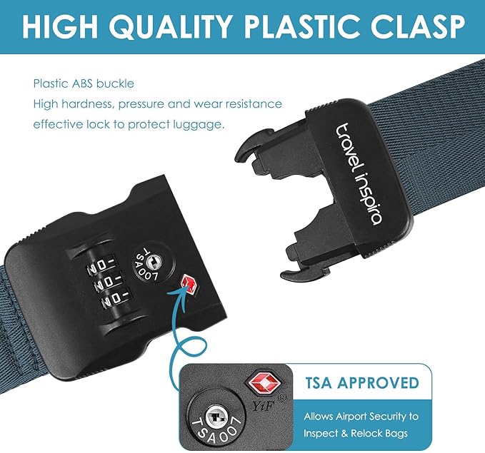 Travel Inspira Luggage Straps for Suitcases - Image 4
